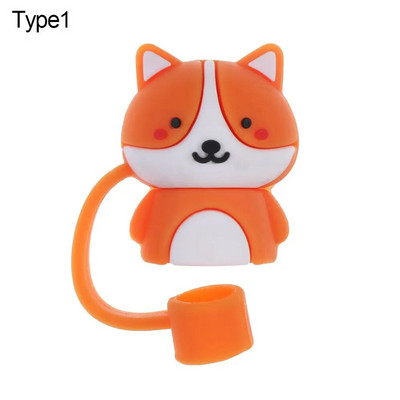 1 vnt Kūrybinis daugkartinio naudojimo silikoninis šiaudinis kištukas, atsparus purslams, geriamasis nuo dulkių dangtelis Dulkėms atsparus šiaudų antgaliai uždengiamas puodelio priedas virtuvės įrankis