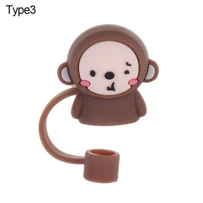 1 vnt Kūrybinis daugkartinio naudojimo silikoninis šiaudinis kištukas, atsparus purslams, geriamasis nuo dulkių dangtelis Dulkėms atsparus šiaudų antgaliai uždengiamas puodelio priedas virtuvės įrankis