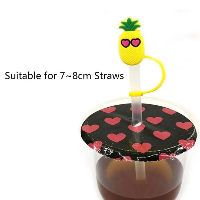 1 vnt Kūrybinis daugkartinio naudojimo silikoninis šiaudinis kištukas, atsparus purslams, geriamasis nuo dulkių dangtelis Dulkėms atsparus šiaudų antgaliai uždengiamas puodelio priedas virtuvės įrankis