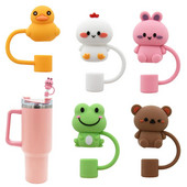 Ψάθινο καπάκι για Stanley Cup, Ψάθινο κάλυμμα σιλικόνης Συμβατό με ποτήρι 30&40 Oz με λαβή