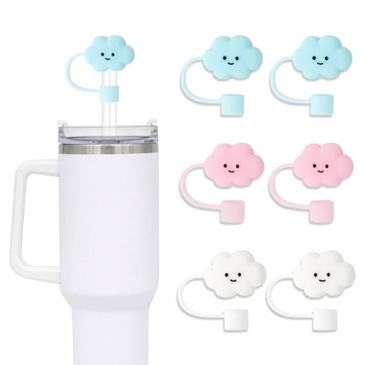 Ψάθινο καπάκι για Stanley Cup, Ψάθινο κάλυμμα σιλικόνης Συμβατό με ποτήρι 30&40 Oz με λαβή