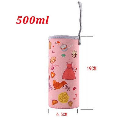 Θήκη Sport Bottle Water Case Insolated Bag Thermos Cup Pouch Portable Vacuum Glass Cup Set Αξεσουάρ Sport Camping 350ml—500ml