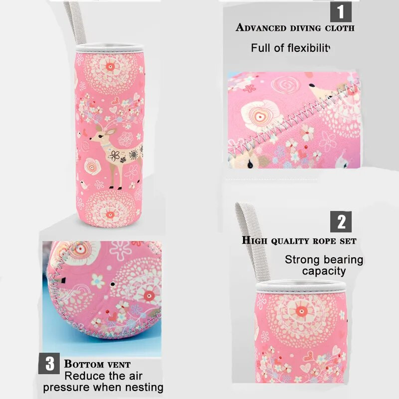 Θήκη Sport Bottle Water Case Insolated Bag Thermos Cup Pouch Portable Vacuum Glass Cup Set Αξεσουάρ Sport Camping 350ml—500ml