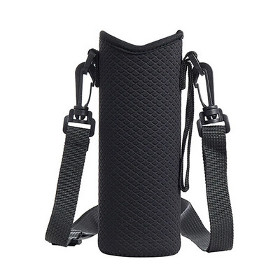 Nešiojamas vandens butelio dangtelis, izoliacinis maišelis, nešiojamas su dirželiu vandens butelio dėklo puodelio rankovės vakuuminis puodelis rankovės stovyklavimo priedai