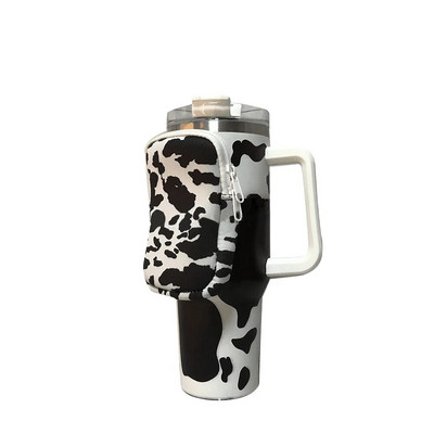 Θήκη για μπουκάλι νερού από νεοπρένιο για Stanley Quencher Adventure 40oz 20oz 30oz, Αξεσουάρ γυμναστικής για τρεχούμενο μπουκάλι νερού Handheld Caddy