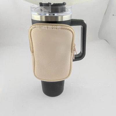 Θήκη για μπουκάλι νερού από νεοπρένιο για Stanley Quencher Adventure 40oz 20oz 30oz, Αξεσουάρ γυμναστικής για τρεχούμενο μπουκάλι νερού Handheld Caddy