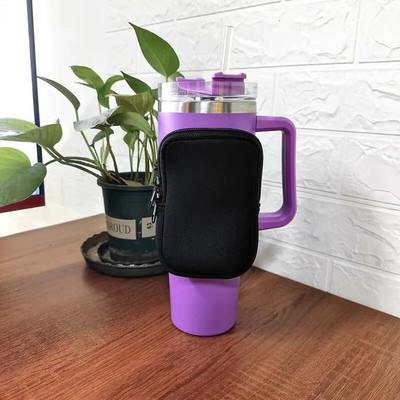 Θήκη για μπουκάλι νερού από νεοπρένιο για Stanley Quencher Adventure 40oz 20oz 30oz, Αξεσουάρ γυμναστικής για τρεχούμενο μπουκάλι νερού Handheld Caddy