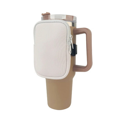 Θήκη για μπουκάλι νερού από νεοπρένιο για Stanley Quencher Adventure 40oz 20oz 30oz, Αξεσουάρ γυμναστικής για τρεχούμενο μπουκάλι νερού Handheld Caddy