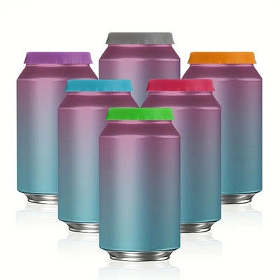 6 komada - Silikonski poklopac za limenke, poklopac za gazirane napitke, poklopac za limenke piva, brtvljenje, nepropusni poklopac za colu