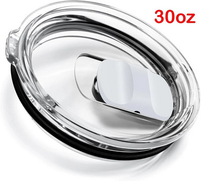 20 30 Oz stiklinių dangtelių pakaitiniai dangteliai, suderinami su YETI 20 oz stiklinių išsiliejimo nepraleidžiančiais puodelių dangčiais su magnetiniu slankiojančiu jungikliu