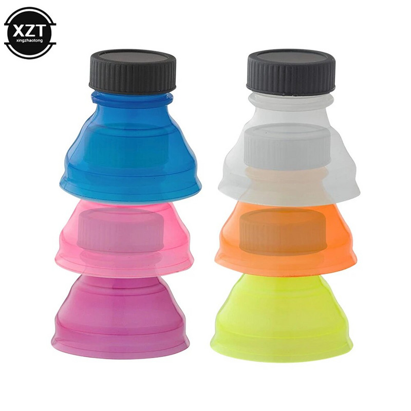 6 tk korduvkasutatav loovpudeli pealmine kaas plastikust õlle veeautomaati kaane kaitsekork veekindel gaasikindel praktiline purgi kate