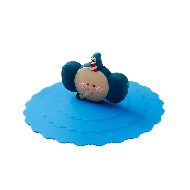 Armsad multifilmi silikoonkaaned. Elastne kaas Teetassi kaas Tolmu- ja lekkekindel ümmargune kuju, mis sobib alla 10 cm tassidele