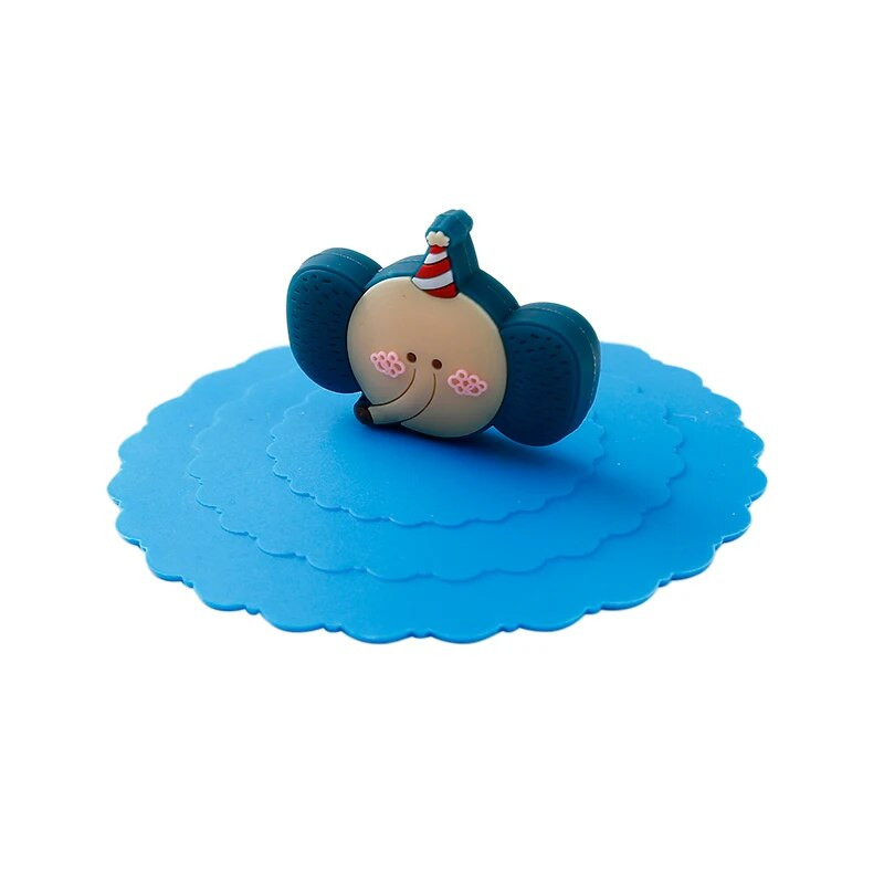 Armsad multifilmi silikoonkaaned. Elastne kaas Teetassi kaas Tolmu- ja lekkekindel ümmargune kuju, mis sobib alla 10 cm tassidele