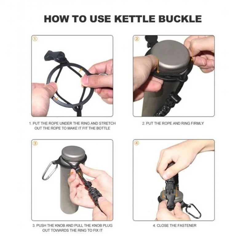 1 tk veepudeli tarvikud Paracordi köiehoidja laia suuga pudel kaasaskantav köis käerihma tassi kandja värvi tassiga köis