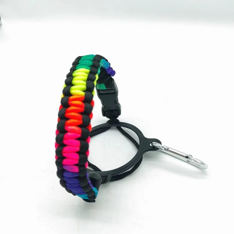 1 tk veepudeli tarvikud Paracordi köiehoidja laia suuga pudel kaasaskantav köis käerihma tassi kandja värvi tassiga köis