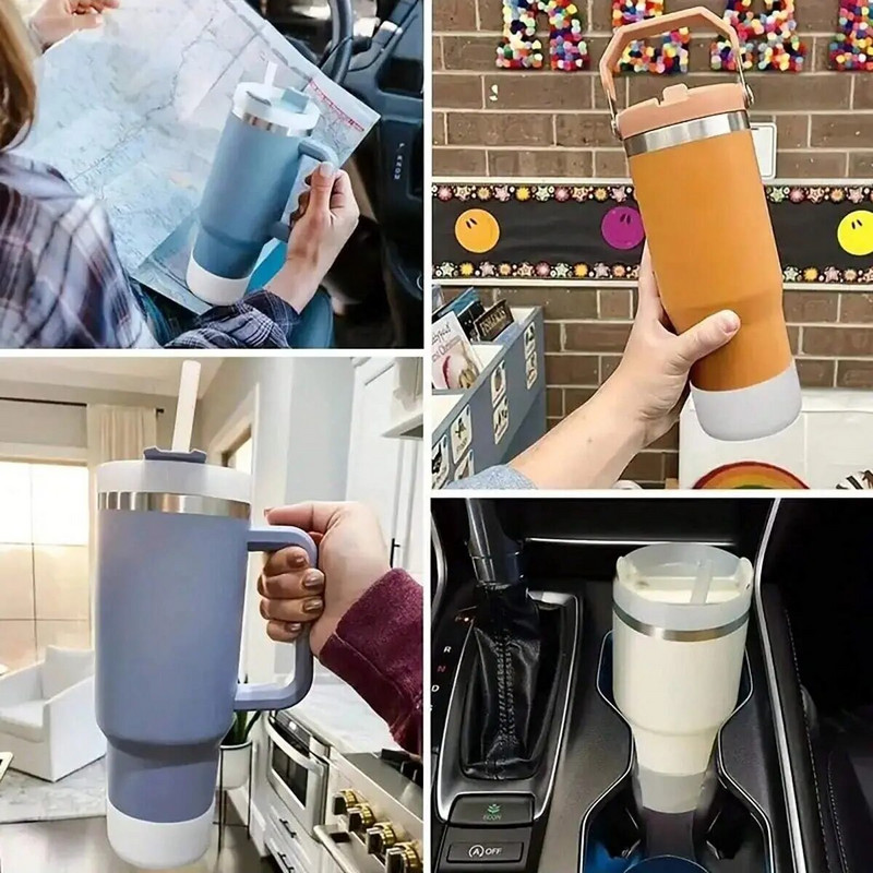 1kom -Silikonski jastučić, navlaka za čašu, navlaka za sportsku bocu s vodom, kuhalo za vodu, svemirski lonac, silikonska navlaka, gumeni donji jastučić dostupan za bot od 32-40oz