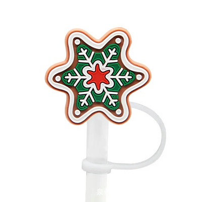 Χριστουγεννιάτικο κάλυμμα από καλαμάκι από σιλικόνη Tips Drinking Dust Cap Santa Snowman Yeti Straw Stopper Επαναχρησιμοποιήσιμο Χριστουγεννιάτικο πάρτι με άχυρο