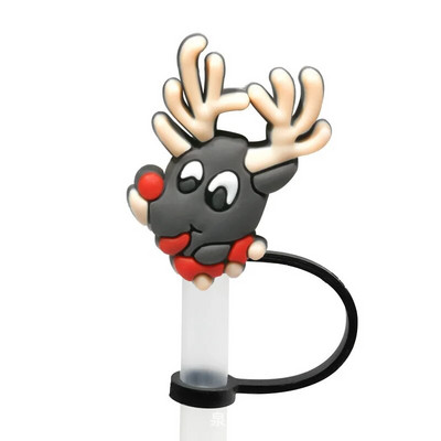 Χριστουγεννιάτικο κάλυμμα από καλαμάκι από σιλικόνη Tips Drinking Dust Cap Santa Snowman Yeti Straw Stopper Επαναχρησιμοποιήσιμο Χριστουγεννιάτικο πάρτι με άχυρο