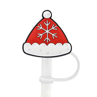Χριστουγεννιάτικο κάλυμμα από καλαμάκι από σιλικόνη Tips Drinking Dust Cap Santa Snowman Yeti Straw Stopper Επαναχρησιμοποιήσιμο Χριστουγεννιάτικο πάρτι με άχυρο