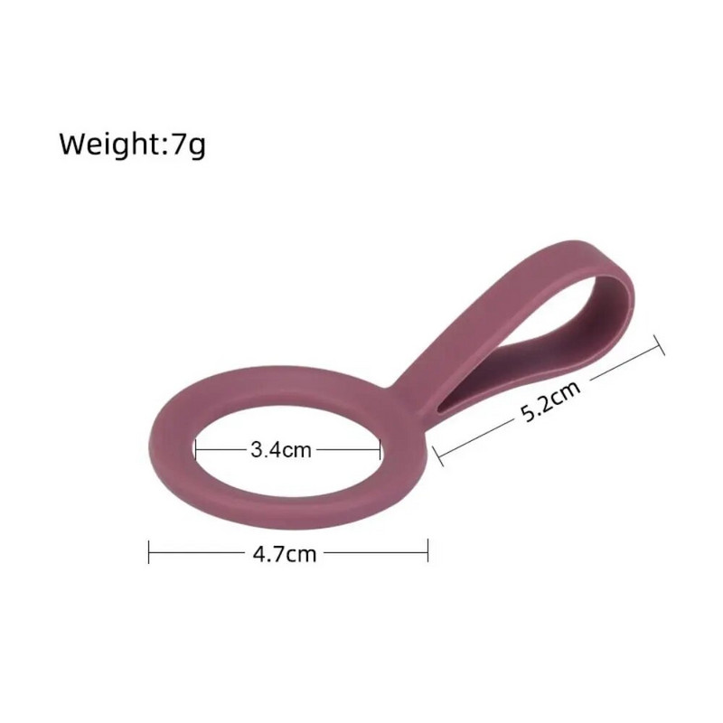 Virdulio pakabinama sagtis silikoninė sportinė vandens butelio laikiklio rankena, nešiojimo virvė mažos burnos vakuuminiam puodeliui lauko stovyklavimo priemonė