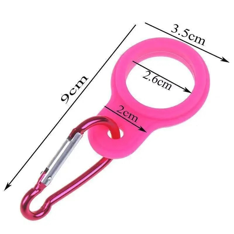 Virdulys pakabinamas sagtis karabinas silikoninis sportinis vandens butelio laikiklis lauko stovyklavietės nešiojamieji lauko elementai