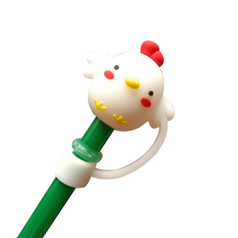 Νέο κάλυμμα σιλικόνης 1 τμχ. Επαναχρησιμοποιήσιμα αξεσουάρ για φλιτζάνια άχυρο Συμβουλές για σκόνη κατανάλωσης Καπάκι από ψάθινο βύσμα крышки силикон кухня Ποτηροθήκη πυριτίου