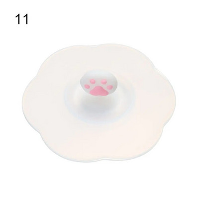 10 cm animacinių filmų mielas silikoninis puodelio dangtelis, karščiui atsparus, nepralaidus, sandarus dangtelis, dulkėms atsparus puodelio dangtelis arbatos kavos dangteliai