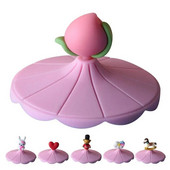 Silikoniniai puodelių dangteliai Lankstūs silikoninių puodelių dangteliai su šaukšto spaustukais, dulkėms atsparūs kavos puodelių dangteliai gėrimų puodelių dangteliai karštam ir šaltam