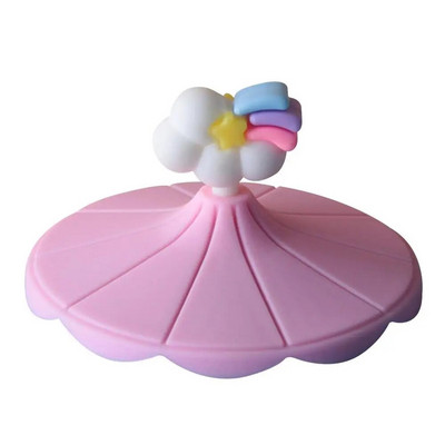 Silikoniniai puodelių dangteliai Lankstūs silikoninių puodelių dangteliai su šaukšto spaustukais, dulkėms atsparūs kavos puodelių dangteliai gėrimų puodelių dangteliai karštam ir šaltam