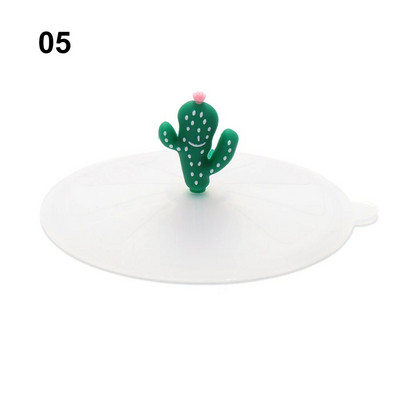 Animacinių filmų maistui tinkamas silikoninis puodelio dangtelis, karščiui atsparus, nepralaidus, sandarus dangtelis, dulkėms atsparus siurbiamasis dangtelis arbatos kavos dangtelis