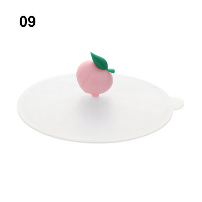 Animacinių filmų maistui tinkamas silikoninis puodelio dangtelis, karščiui atsparus, nepralaidus, sandarus dangtelis, dulkėms atsparus siurbiamasis dangtelis arbatos kavos dangtelis