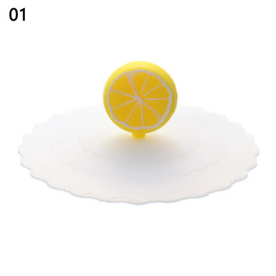 Animacinių filmų maistui tinkamas silikoninis puodelio dangtelis, karščiui atsparus, nepralaidus, sandarus dangtelis, dulkėms atsparus siurbiamasis dangtelis arbatos kavos dangtelis