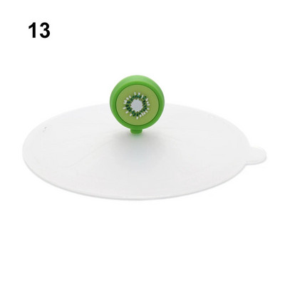 Animacinių filmų maistui tinkamas silikoninis puodelio dangtelis, karščiui atsparus, nepralaidus, sandarus dangtelis, dulkėms atsparus siurbiamasis dangtelis arbatos kavos dangtelis