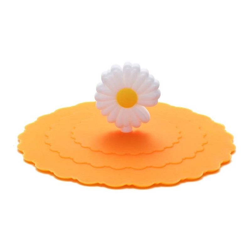 Animacinių filmų maistui tinkamas silikoninis puodelio dangtelis, karščiui atsparus, nepralaidus, sandarus dangtelis, dulkėms atsparus siurbiamasis dangtelis arbatos kavos dangtelis