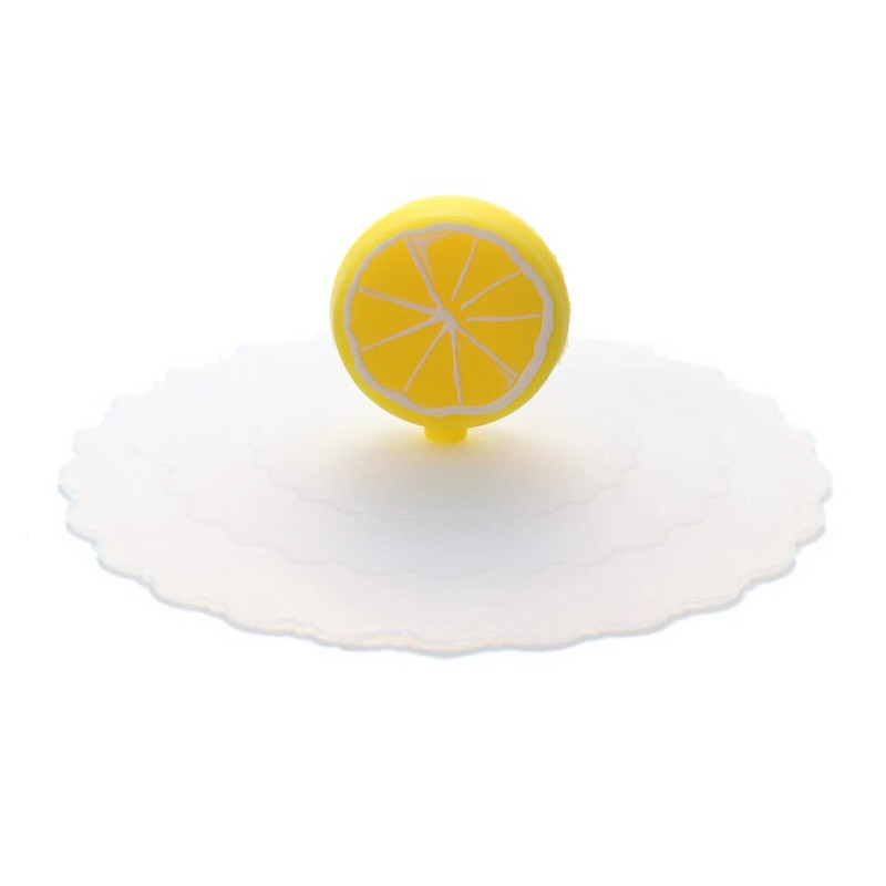 Animacinių filmų maistui tinkamas silikoninis puodelio dangtelis, karščiui atsparus, nepralaidus, sandarus dangtelis, dulkėms atsparus siurbiamasis dangtelis arbatos kavos dangtelis