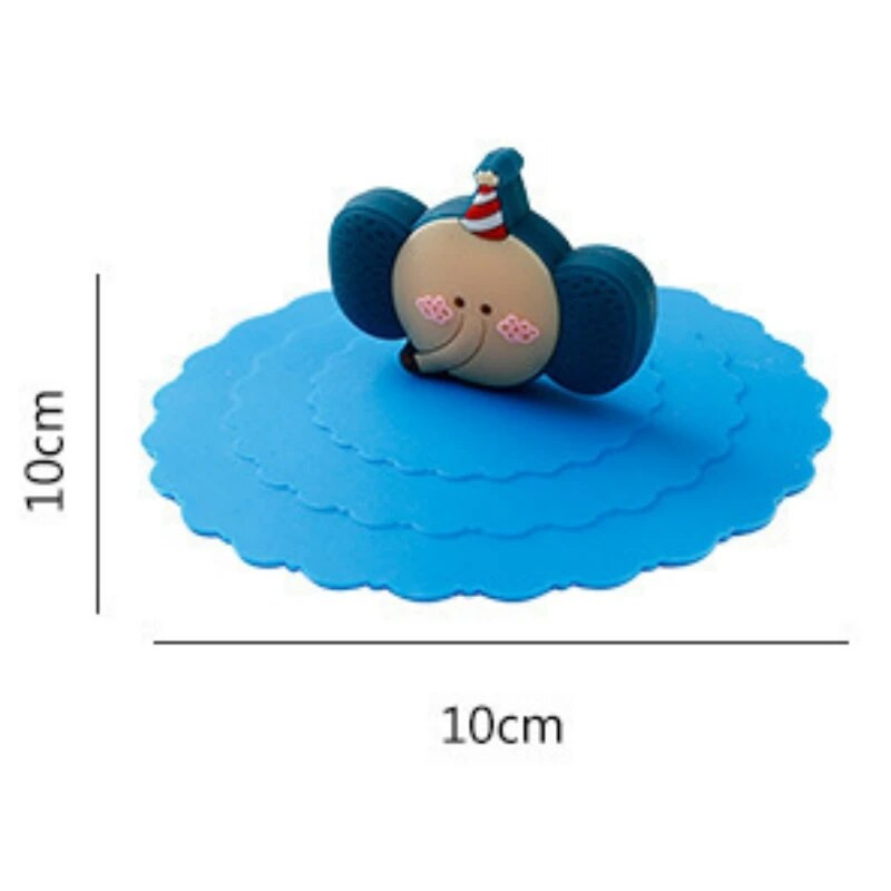 24 Χρώματα 10cm Επαναχρησιμοποιήσιμο Κάλυμμα Κυπέλλου Σιλικόνης Cute Seal Κάλυμμα Βεντούζας Αδιάβροχο Καπάκι Τσαγιού Καφέ Αξεσουάρ Καπάκι Κυπέλλου