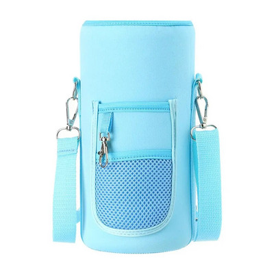 Fashion Half Gallon Θήκη για μπουκάλι νερού Μανίκι αθλητικής μόνωσης Καλύμματα μπουκαλιών νερού Θήκη με ιμάντα θήκης κινητού τηλεφώνου Τσάντα μπουκαλιού