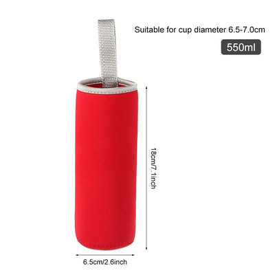Fashion Half Gallon Θήκη για μπουκάλι νερού Μανίκι αθλητικής μόνωσης Καλύμματα μπουκαλιών νερού Θήκη με ιμάντα θήκης κινητού τηλεφώνου Τσάντα μπουκαλιού