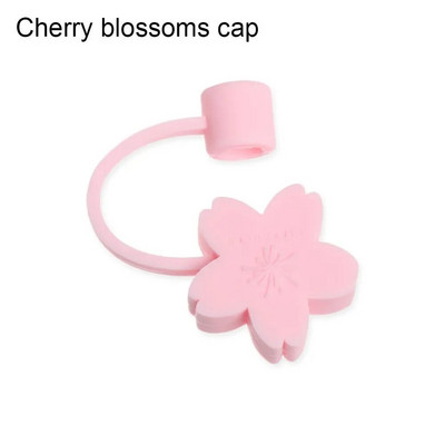 Mieli hermetiški šiaudiniai antgaliai Daugkartiniai animacinių filmų kištukai, dangtelis nuo geriamojo dulkių dangtelio silikono šiaudinio kištuko puodelio priedai