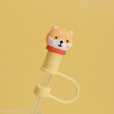 Nova kreativna slamnata kapa Dodaci za slamnate šalice u stilu crtića Igračke Otporne na prašinu Dodaci za piće protiv prskanja