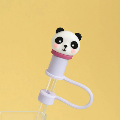 Nova kreativna slamnata kapa Dodaci za slamnate šalice u stilu crtića Igračke Otporne na prašinu Dodaci za piće protiv prskanja