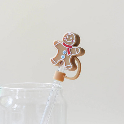 Nova kreativna slamnata kapa Dodaci za slamnate šalice u stilu crtića Igračke Otporne na prašinu Dodaci za piće protiv prskanja