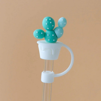 Nova kreativna slamnata kapa Dodaci za slamnate šalice u stilu crtića Igračke Otporne na prašinu Dodaci za piće protiv prskanja