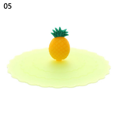 Χαριτωμένο κάλυμμα κυπέλλου σιλικόνης 10 cm Cartoon ανθεκτικό στη θερμότητα Σφραγισμένα καπάκια Καπάκι επαναχρησιμοποιήσιμο, ανθεκτικό στη σκόνη, κάλυμμα κυπέλλου