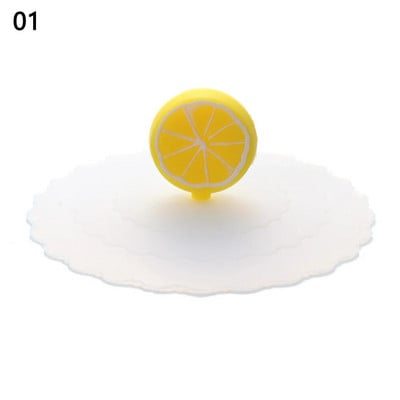 Χαριτωμένο κάλυμμα κυπέλλου σιλικόνης 10 cm Cartoon ανθεκτικό στη θερμότητα Σφραγισμένα καπάκια Καπάκι επαναχρησιμοποιήσιμο, ανθεκτικό στη σκόνη, κάλυμμα κυπέλλου