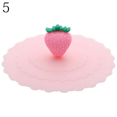 Χαριτωμένο κάλυμμα κυπέλλου σιλικόνης 10 cm Cartoon ανθεκτικό στη θερμότητα Σφραγισμένα καπάκια Καπάκι επαναχρησιμοποιήσιμο, ανθεκτικό στη σκόνη, κάλυμμα κυπέλλου