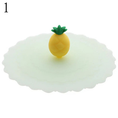 Χαριτωμένο κάλυμμα κυπέλλου σιλικόνης 10 cm Cartoon ανθεκτικό στη θερμότητα Σφραγισμένα καπάκια Καπάκι επαναχρησιμοποιήσιμο, ανθεκτικό στη σκόνη, κάλυμμα κυπέλλου