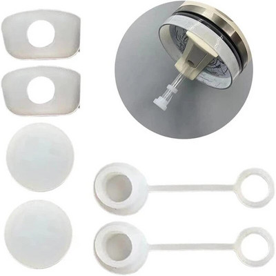 2Set puodelio šiaudinio dangtelio nuotėkio kamštis, apsaugantis nuo išsiliejimo, dulkėms atsparus skaidrus automobilio stiklinės šiaudų antgalio kištuko viršutinis dangtelis, skirtas 30/40 uncijų puodeliui