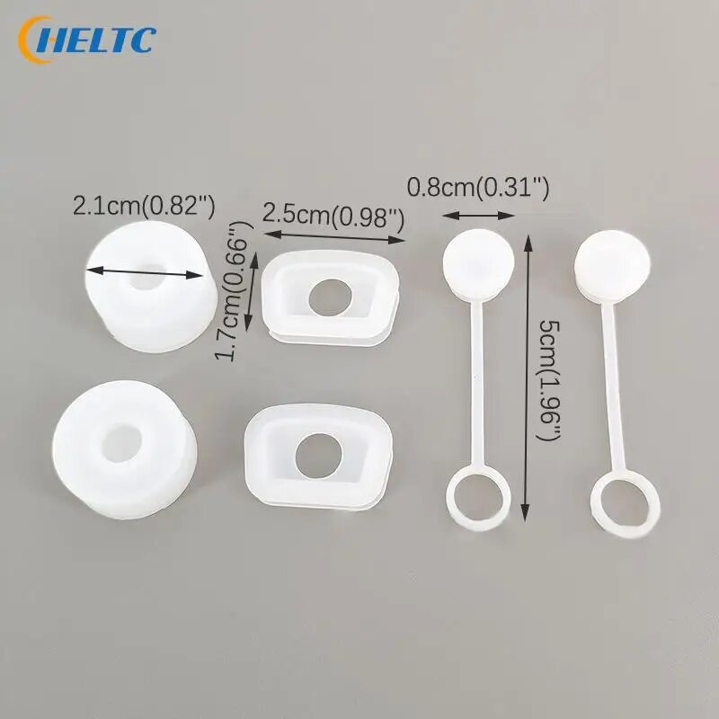 2Set puodelio šiaudinio dangtelio nuotėkio kamštis, apsaugantis nuo išsiliejimo, dulkėms atsparus skaidrus automobilio stiklinės šiaudų antgalio kištuko viršutinis dangtelis, skirtas 30/40 uncijų puodeliui