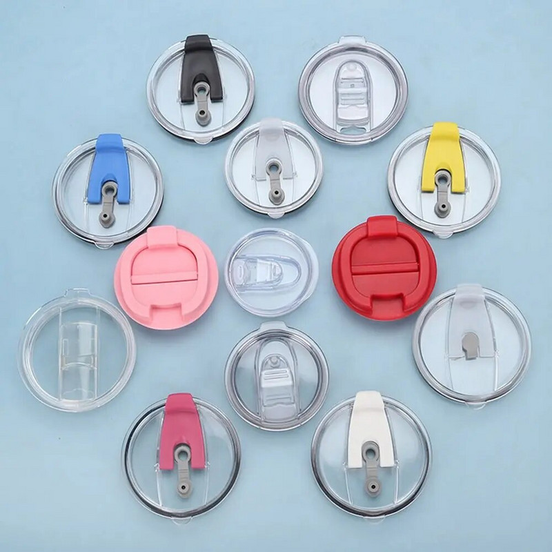 20/30Oz Spalvingas plastikinis dangtelis, sandarinamasis buteliuko dangtelis Aptaškymo nepraleidžiantis puodelio dangtelis skirtas Ozark for Trail for Artic Yeti Tumbler Cup